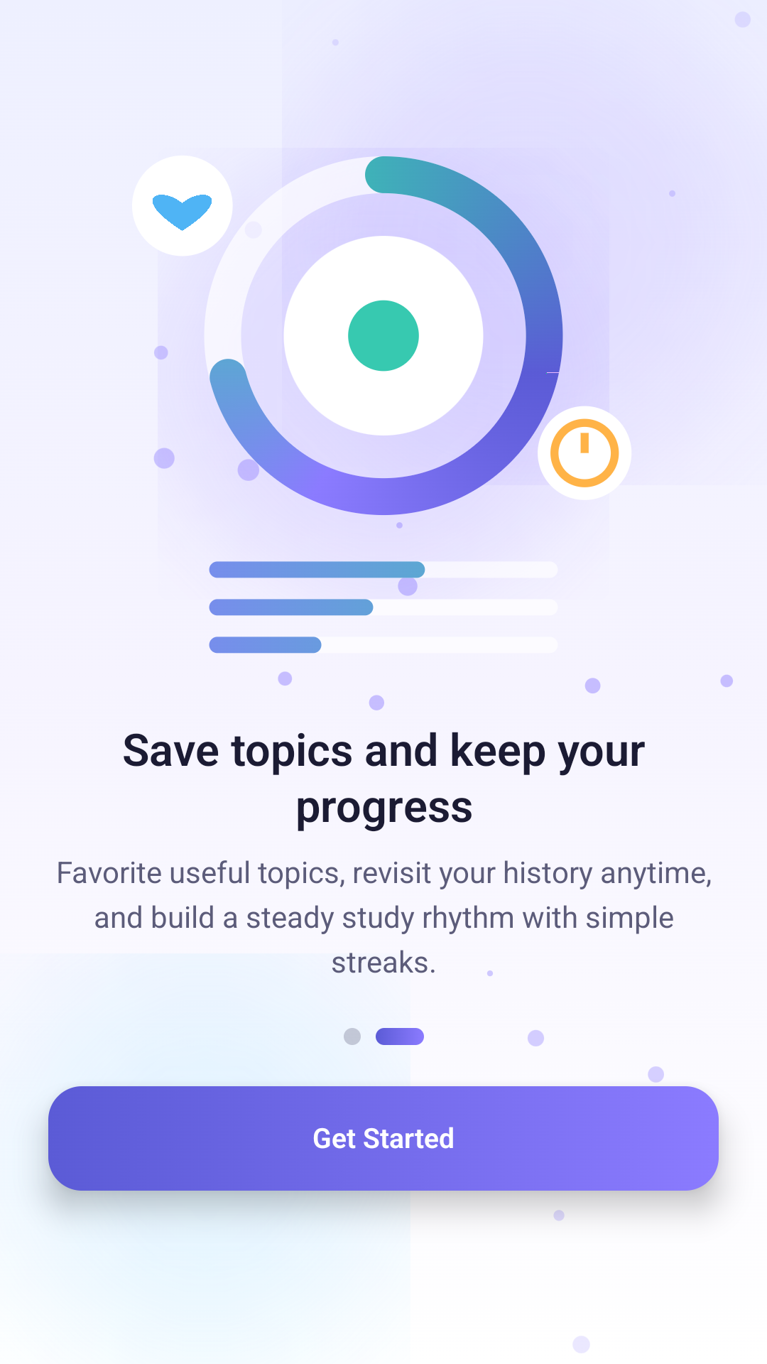 Onboarding screen screenshot